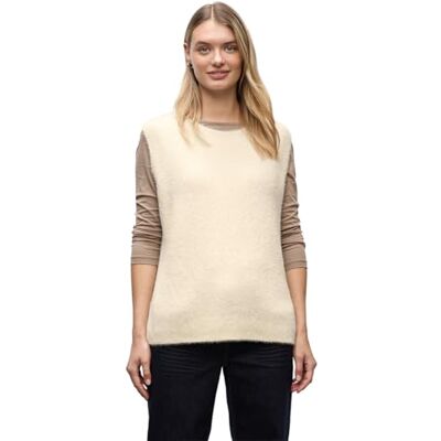 Street One ärmlös tröja mjuk beige 34 Street One ärmlös tröja mjuk beige 34