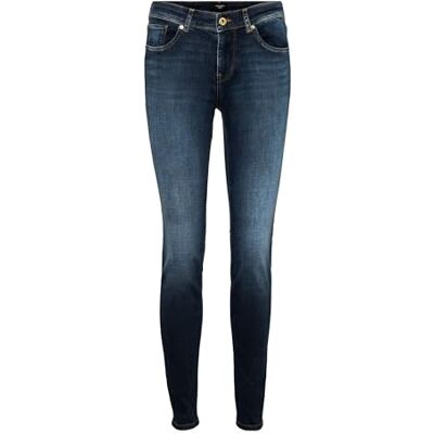 VERO MODA Female Slim Fit Jeans VMLUX Mid Rise Slim Fit Jeans, Mörkblå denim, XS / 32L VERO MODA Female Slim Fit Jeans VMLUX Mid Rise Slim Fit Jeans, Mörkblå denim, XS / 32L