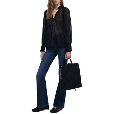 Desigual BLUS_Floki, 2000, svart, XS, svart, XS Desigual BLUS_Floki, 2000, svart, XS, svart, XS