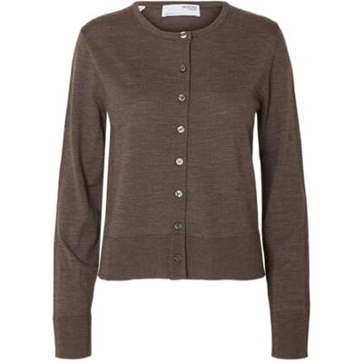 SELECTED FEMME Slfthea Ls Knit Merino cardigan Noos, delicioso, XXL SELECTED FEMME Slfthea Ls Knit Merino cardigan Noos, delicioso, XXL