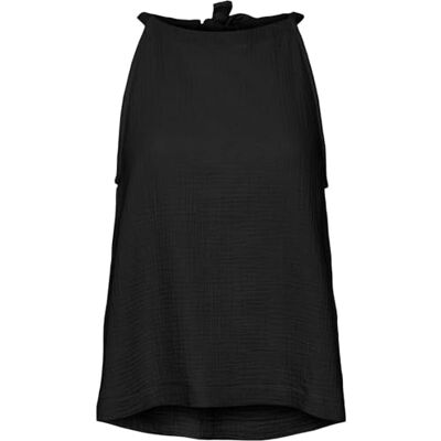 VERO MODA Dam Vmnatali Nia hållare neck WVN topp, svart, S VERO MODA Dam Vmnatali Nia hållare neck WVN topp, svart, S