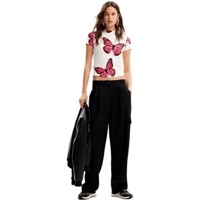 Desigual TS_Croise, 1000 Blanco, XL, Vit, XL Desigual TS_Croise, 1000 Blanco, XL, Vit, XL