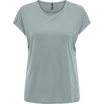 ONLY Onlfree Life Capsleeve Lace Top JRS, abyss, XS ONLY Onlfree Life Capsleeve Lace Top JRS, abyss, XS