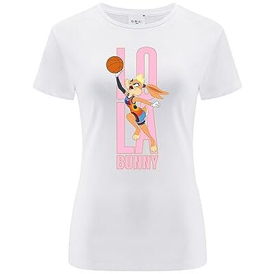 ERT GROUP Warner Bros. Space Jam 2, Space Jam 028, Kortärmad T-shirt dam, 100% bomull, Ensidigt levande tryck, Size XL, White, Sömlös design, Smidigt och elastiskt tyg för vardaglig lätthet ERT GROUP Warner Bros. Space Jam 2, Space Jam 028, Kortärmad T-shirt dam, 100% bomull, Ensidigt levande tryck, Size XL, White, Sömlös design, Smidigt och elastiskt tyg för vardaglig lätthet