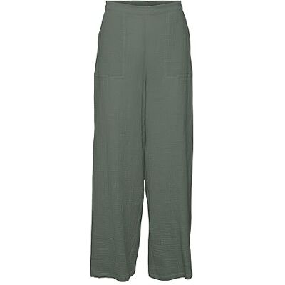 VERO MODA dam Vmnatali Nia Hw Pant WVN byxor, Laurelkrans, XS VERO MODA dam Vmnatali Nia Hw Pant WVN byxor, Laurelkrans, XS