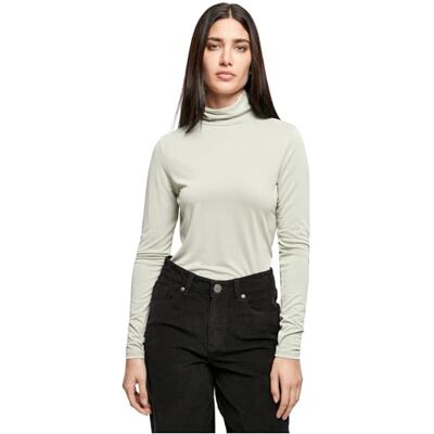 Urban Classics Damtopp damer modal turtleneck långärmad, damtröja finns i många färgvarianter, storlekar XS – 5XL, softsalvia, XXL Urban Classics Damtopp damer modal turtleneck långärmad, damtröja finns i många färgvarianter, storlekar XS – 5XL, softsalvia, XXL