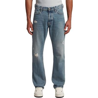 G-STAR RAW G-STAR Dakota Regular raka jeans, Flerfärgad (Vintage Storm Destroyed D23691-d860-h558), 38W / 32L G-STAR RAW G-STAR Dakota Regular raka jeans, Flerfärgad (Vintage Storm Destroyed D23691-d860-h558), 38W / 32L