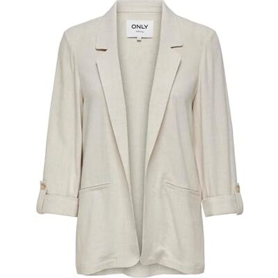 ONLY Female Blazer ONLSIESTA Blazer, Moonbeam, 34 ONLY Female Blazer ONLSIESTA Blazer, Moonbeam, 34