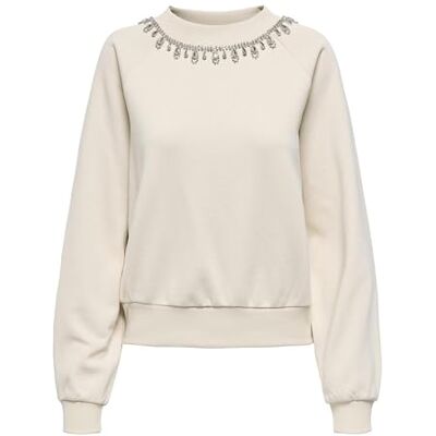 ONLY Onljett L/S O-Neck Emb. Box SWT, Björk, M ONLY Onljett L/S O-Neck Emb. Box SWT, Björk, M
