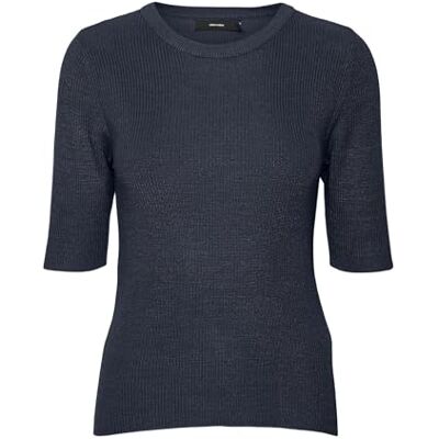 VERO MODA Women's VMNEWLEXSUN 2/4 Tight O-Neck BLOU GA REP tröja, Navy Blazer, M, marinblå blazer, M VERO MODA Women's VMNEWLEXSUN 2/4 Tight O-Neck BLOU GA REP tröja, Navy Blazer, M, marinblå blazer, M