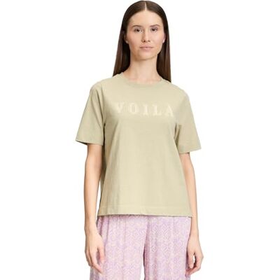 Cartoon Tecknad dam-t-shirt, 100% bomull, Patch Khaki/khaki, 40 Cartoon Tecknad dam-t-shirt, 100% bomull, Patch Khaki/khaki, 40