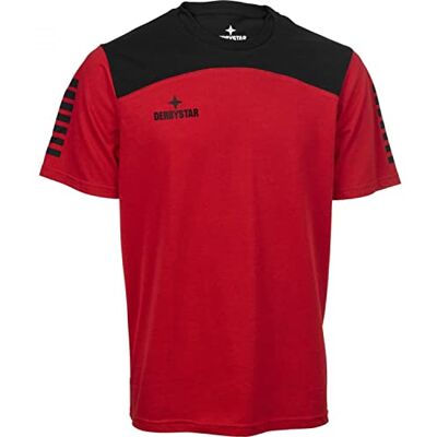 Derbystar Ultimo T-shirt röd/svart 3XL Derbystar Ultimo T-shirt röd/svart 3XL