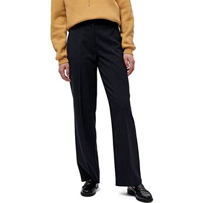 Minus Dam embry byxor, Svart pinstriped, 46 SE Minus Dam embry byxor, Svart pinstriped, 46 SE