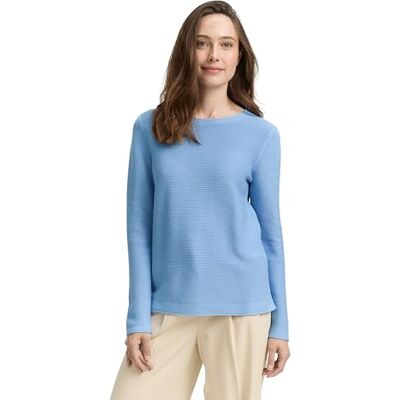 TOM TAILOR damtröja, 34587 – Light Fjord Blue, 3XL TOM TAILOR damtröja, 34587 – Light Fjord Blue, 3XL