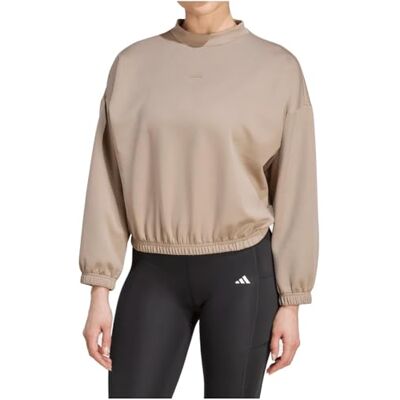 adidas Kobiety Motion Essentials Cover Up, chalky brown, XS adidas Kobiety Motion Essentials Cover Up, chalky brown, XS
