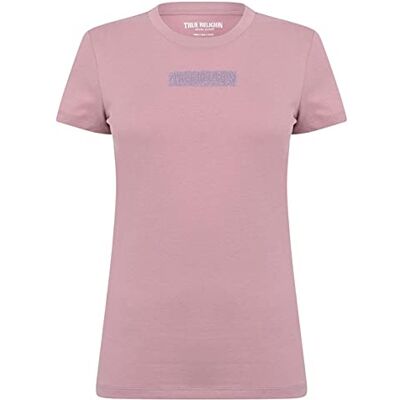 True Religion Dam kristall kortärmad rund hals t-shirt, Träros, XS True Religion Dam kristall kortärmad rund hals t-shirt, Träros, XS