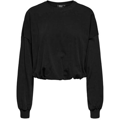 ONLY Onlfie L/S Balloon Ub SWT, svart, M ONLY Onlfie L/S Balloon Ub SWT, svart, M