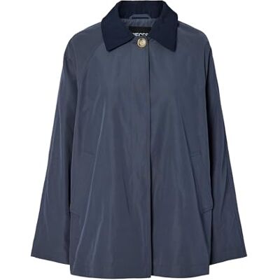 PIECES Pcvilma Ls A-Sape trenchcoat Noos Bc, Amber blå, XS PIECES Pcvilma Ls A-Sape trenchcoat Noos Bc, Amber blå, XS