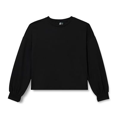 PIECES Pcjacy Ls O-Neck Sweat Bc, svart, XS PIECES Pcjacy Ls O-Neck Sweat Bc, svart, XS