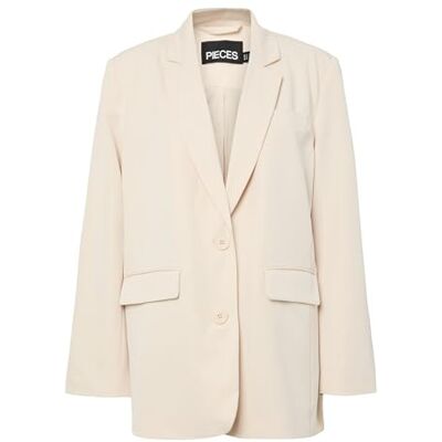 PIECES Pckamil Ls Loose Blazer Noos Bc, Sandskal, M PIECES Pckamil Ls Loose Blazer Noos Bc, Sandskal, M