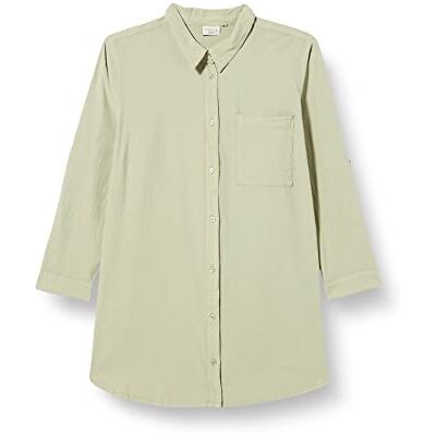 Kaffe Curve Plus-storlek damtröja tunic normal passform under långa ärmar dam, Seagrass, 42 stor Kaffe Curve Plus-storlek damtröja tunic normal passform under långa ärmar dam, Seagrass, 42 stor