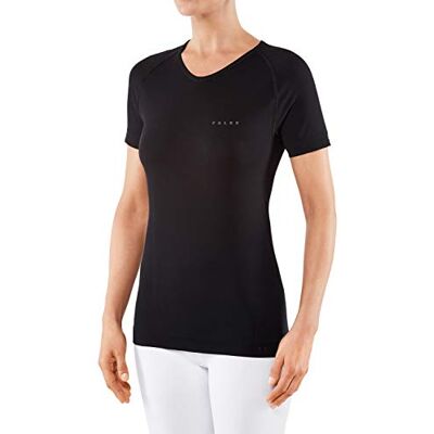 FALKE dam, kortärmad tröja varm Short Sleeve Comfort Fit funktionsfiber, 1-pack, svart (svart 3000), storlek: XS FALKE dam, kortärmad tröja varm Short Sleeve Comfort Fit funktionsfiber, 1-pack, svart (svart 3000), storlek: XS