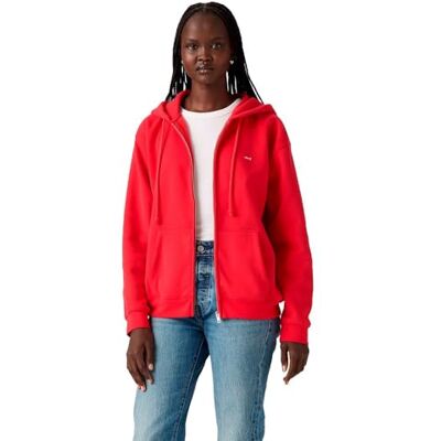 Levi's Everyday huvtröja för kvinnor, Äkta röd, XS Levi's Everyday huvtröja för kvinnor, Äkta röd, XS
