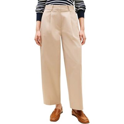 Tommy Hilfiger Cotton Barrel Pleated Chino Ww0www48993 andra byxor, beige, 32W x 32L dam Tommy Hilfiger Cotton Barrel Pleated Chino Ww0www48993 andra byxor, beige, 32W x 32L dam