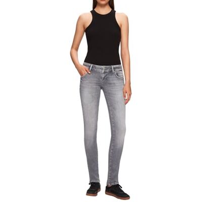 LTB Jeans dam Molly 200 – Slim Low Rise Basic-5-fickor Light Wash grå av bomullsblandning – storlek W24L32, GRÅ, 24W x 32L LTB Jeans dam Molly 200 – Slim Low Rise Basic-5-fickor Light Wash grå av bomullsblandning – storlek W24L32, GRÅ, 24W x 32L