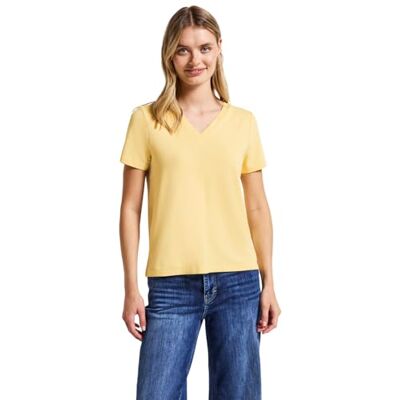 Street One dam 3227292 V-ringad t-shirt, fjäril gul, 20, Fjäril gul, 46 Street One dam 3227292 V-ringad t-shirt, fjäril gul, 20, Fjäril gul, 46