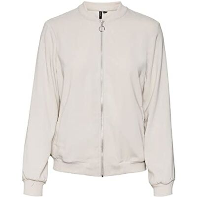 VERO MODA dam Vmcoco L/S Bomber Ga Noos jacka, Silverfoder, XS VERO MODA dam Vmcoco L/S Bomber Ga Noos jacka, Silverfoder, XS