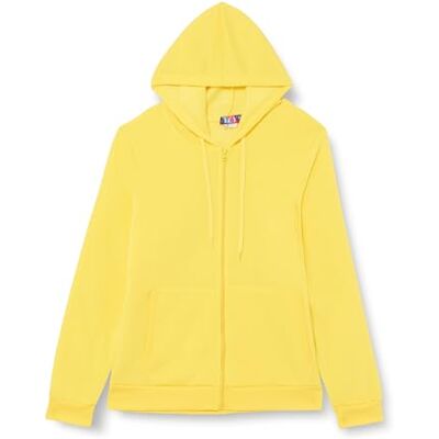 UCY Snygg huvtröja för kvinnor med dragkedja, polyester, gul, storlek XXL, GUL, XXL UCY Snygg huvtröja för kvinnor med dragkedja, polyester, gul, storlek XXL, GUL, XXL
