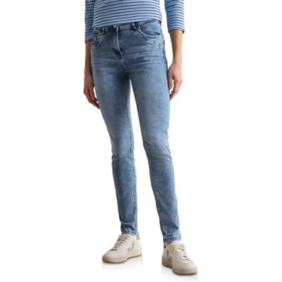 Cecil Damen B378664 Jeans Im Slim Fit, Light Blue Wash, 31W / 30L EU Cecil Damen B378664 Jeans Im Slim Fit, Light Blue Wash, 31W / 30L EU