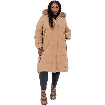 Lovedrobe Damer plusstorlek vinterjacka för kvinnor kappa kurvig brun storlek 16, Mink, 42 Lovedrobe Damer plusstorlek vinterjacka för kvinnor kappa kurvig brun storlek 16, Mink, 42