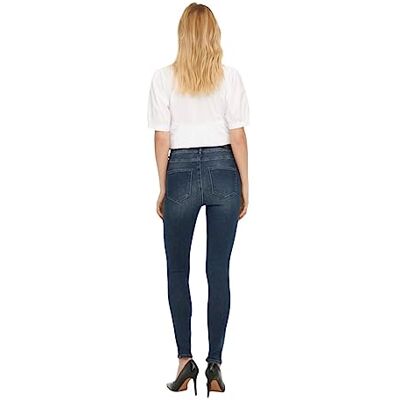 ONLY Dam jeans, Blå svart denim, 28W x 30L ONLY Dam jeans, Blå svart denim, 28W x 30L