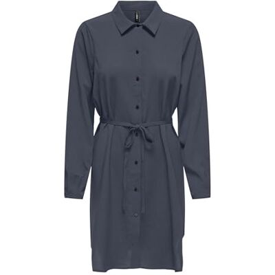 ONLY Onlnova Life Elite L/S Shirt Dress, Ombre Blå, XS Dam, Blå skuggor, XS ONLY Onlnova Life Elite L/S Shirt Dress, Ombre Blå, XS Dam, Blå skuggor, XS