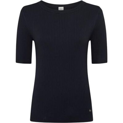 Brax Damstil. Lynn Short Merino viskos ribbtröja, 22 marinblå, 38 Brax Damstil. Lynn Short Merino viskos ribbtröja, 22 marinblå, 38