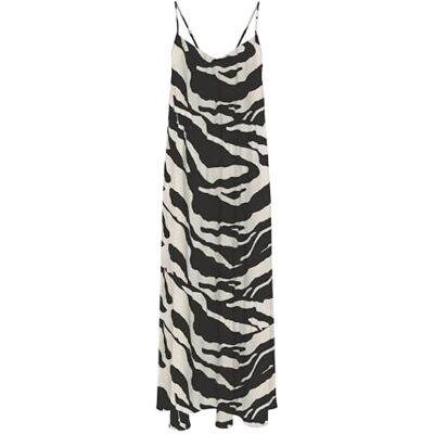 ONLY Onlnova Life Vis Uli Long Dress AOP, svart, XL ONLY Onlnova Life Vis Uli Long Dress AOP, svart, XL