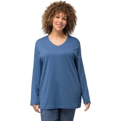 Ulla Popken dam skjorta, Denimblå, 58-60 Ulla Popken dam skjorta, Denimblå, 58-60