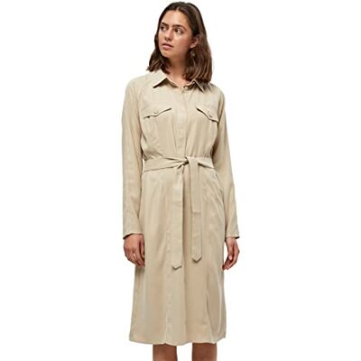 Minus Dam Sophie Casual Dress, Fjädergrå, 34 SE Minus Dam Sophie Casual Dress, Fjädergrå, 34 SE