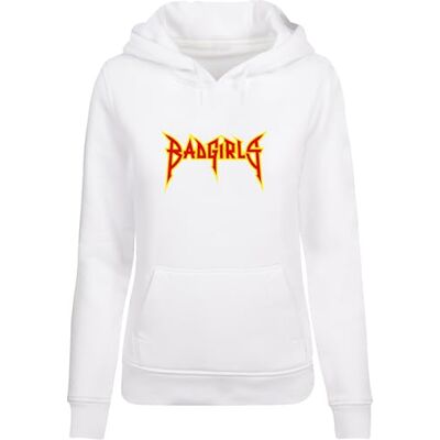 Tee Damhuvtröja Badgirls Hoody, avslappnad huvtröja med framtryck, normal passform, storlekar XS – 5XL, Vit, 3XL Tee Damhuvtröja Badgirls Hoody, avslappnad huvtröja med framtryck, normal passform, storlekar XS – 5XL, Vit, 3XL