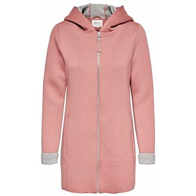 ONLY Onllena Bonded Hood Coat Cc Cs OTW kappa, Vitad ros, S ONLY Onllena Bonded Hood Coat Cc Cs OTW kappa, Vitad ros, S