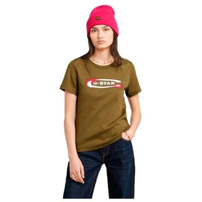 G-STAR RAW Old Skool-logotyp, Grön (antik grön D25031-c812-735), S G-STAR RAW Old Skool-logotyp, Grön (antik grön D25031-c812-735), S