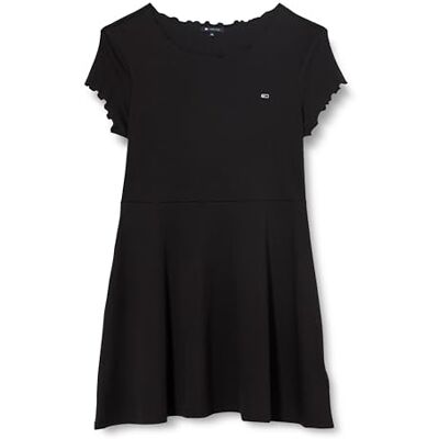 Tommy Jeans Kvinnor TJW BABYLOCK F&F KLÄNNING EXT Utsvängd klänning, Svart, XL, svart (svart), XL Tommy Jeans Kvinnor TJW BABYLOCK F&F KLÄNNING EXT Utsvängd klänning, Svart, XL, svart (svart), XL