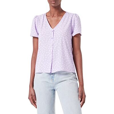 ONLY Onlolivia Sonja Life S/S Noos Ptm Top, Lavender/Aop: fiona Ditsy, M ONLY Onlolivia Sonja Life S/S Noos Ptm Top, Lavender/Aop: fiona Ditsy, M