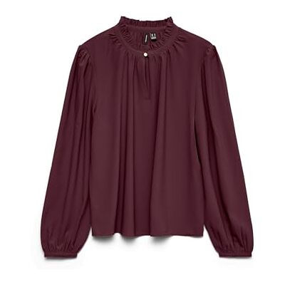 VERO MODA Vmani Ls Frill Top WVN Ga Noos, Vinprovning, XS VERO MODA Vmani Ls Frill Top WVN Ga Noos, Vinprovning, XS
