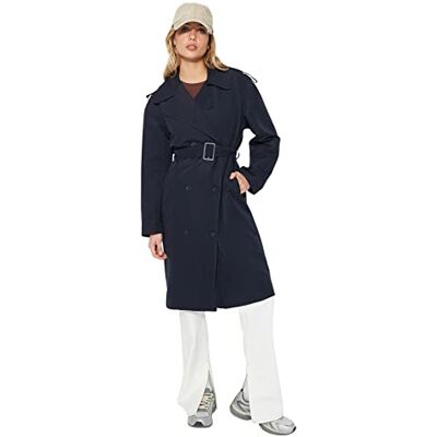 Trendyol Trenchcoat – brun – dubbelknäppt, marinblå, 68 Trendyol Trenchcoat – brun – dubbelknäppt, marinblå, 68