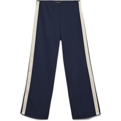 VERO MODA Damer Vmberlin Mw Wide Panel Pant Noos, marinblå blazer, XS / 30L VERO MODA Damer Vmberlin Mw Wide Panel Pant Noos, marinblå blazer, XS / 30L