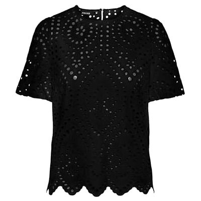 PIECES Pcnastian Ss Top, svart, S PIECES Pcnastian Ss Top, svart, S