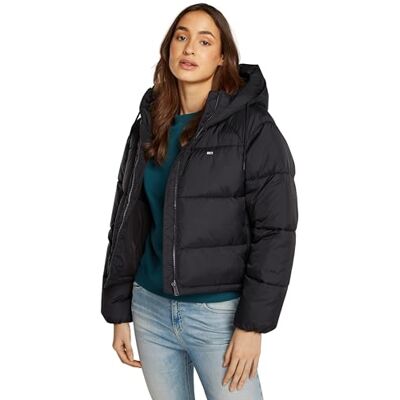 Tommy Jeans TJW ASPEN PUFFER EXT DW0DW18841 pufferjacka, svart (svart), XL, svart (svart), XL Tommy Jeans TJW ASPEN PUFFER EXT DW0DW18841 pufferjacka, svart (svart), XL, svart (svart), XL